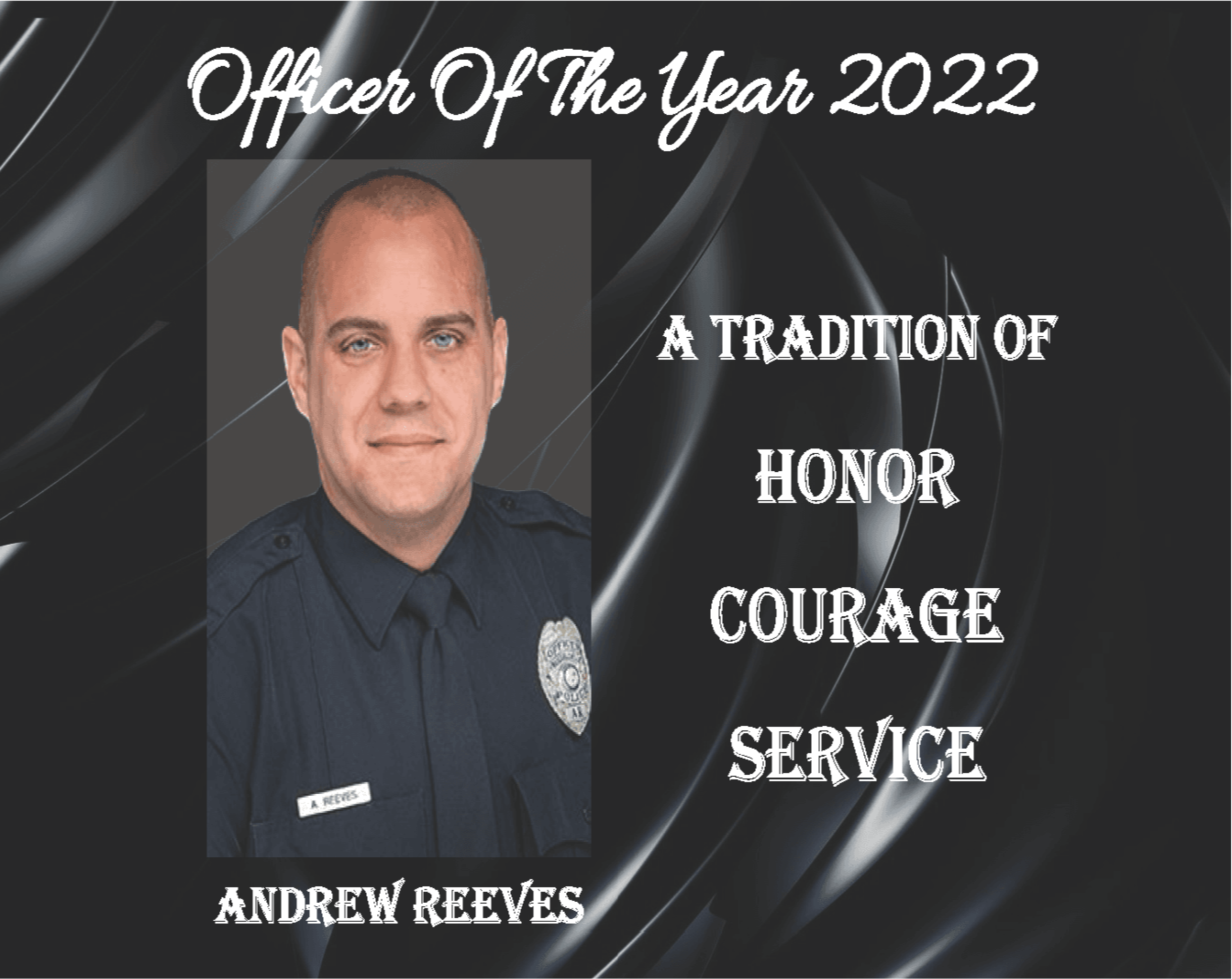 Andrew Reeves Officer of The Year 2022 