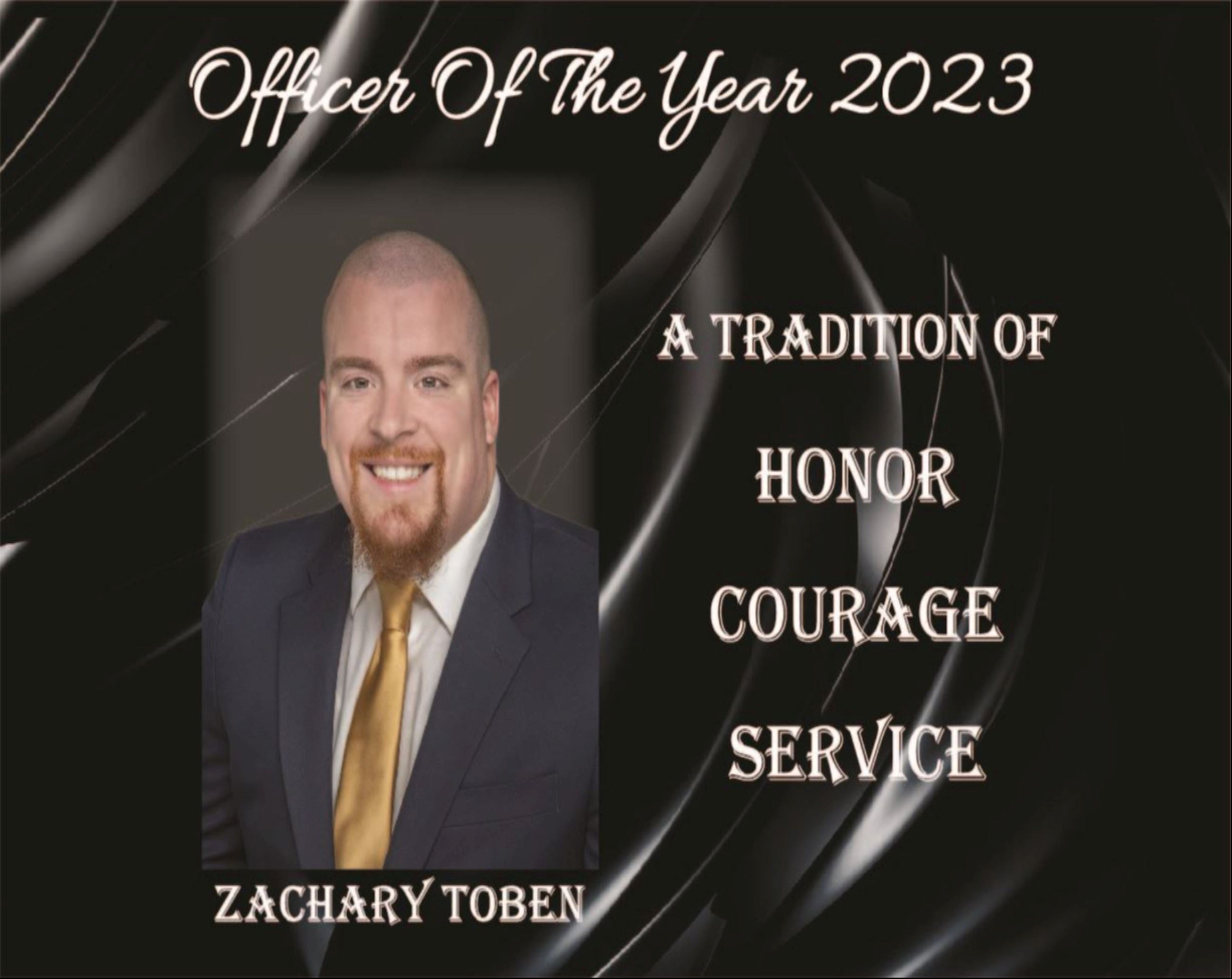 Zach Toben Officer of The Year 2023